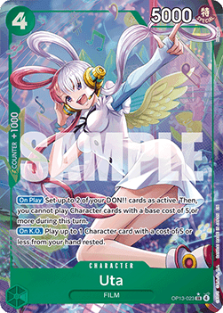 Uta (OP13-023) (V.2) OP13 Alternate Art Excellent Englisch