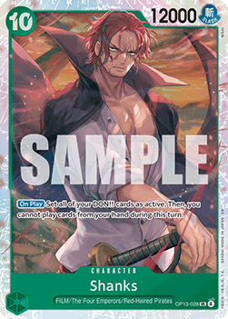 Shanks (OP13-028) (V.1) OP13 Super Rare Excellent Englisch