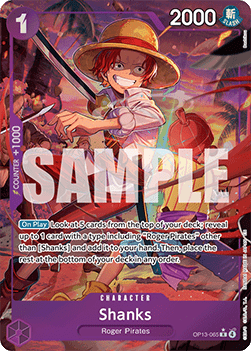 Shanks (OP13-065) (V.2) OP13 Alternate Art Near Mint Englisch