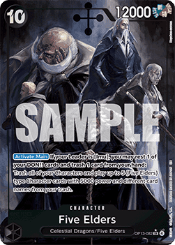 Five Elders (OP13-082) (V.2) OP13 Alternate Art Near Mint Englisch