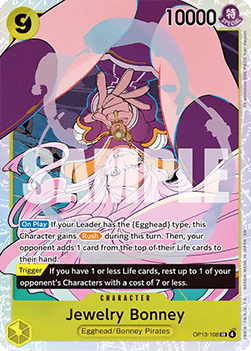 Jewelry Bonney (OP13-108) (V.1) OP13 Super Rare Excellent Englisch