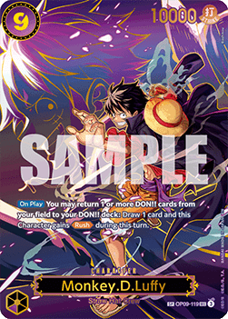 Monkey.D.Luffy (OP09-119) OP13 Special Rare Near Mint Englisch