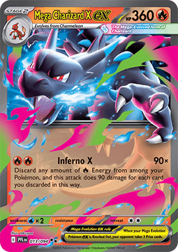 Mega Charizard X ex PFL-013 Double Rare Near Mint Englisch