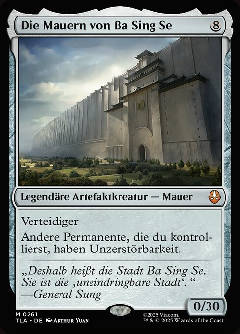 Die Mauern von Ba Sing Se TLA-261 Mythic Near Mint Deutsch