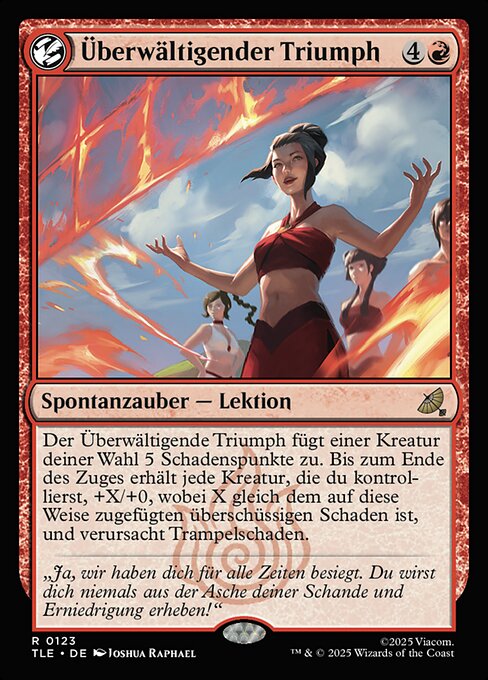 Überwältigender Triumph (V.1) TLE-123 Rare Near Mint Deutsch