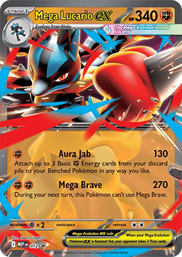 Mega Lucario ex MEP-012 Promo Near Mint Englisch