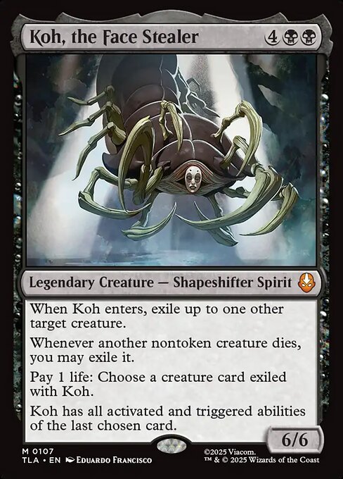 Koh, the Face Stealer TLA-107 Mythic Near Mint Englisch