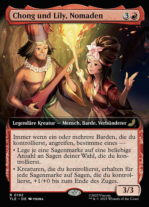 Chong und Lily, Nomaden TLE-192 Rare Near Mint Deutsch