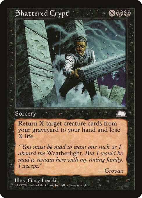 Shattered Crypt WTH- Common Excellent Englisch