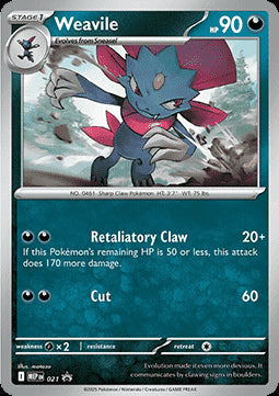 Weavile MEP-021 Promo Near Mint Englisch