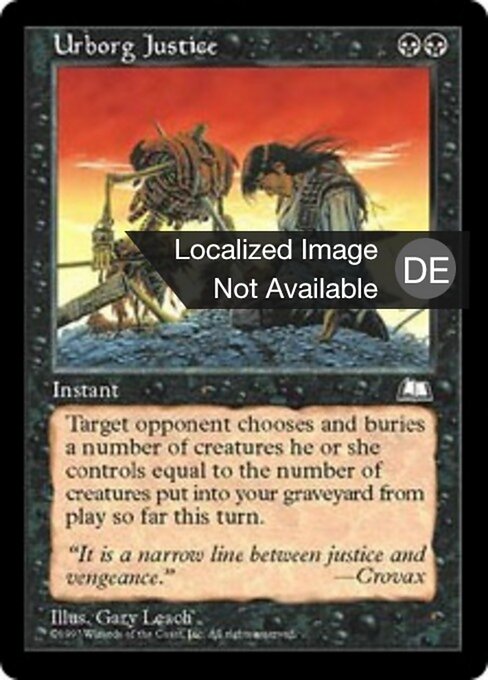 Urborg-Gerechtigkeit WTH- Rare Excellent Deutsch