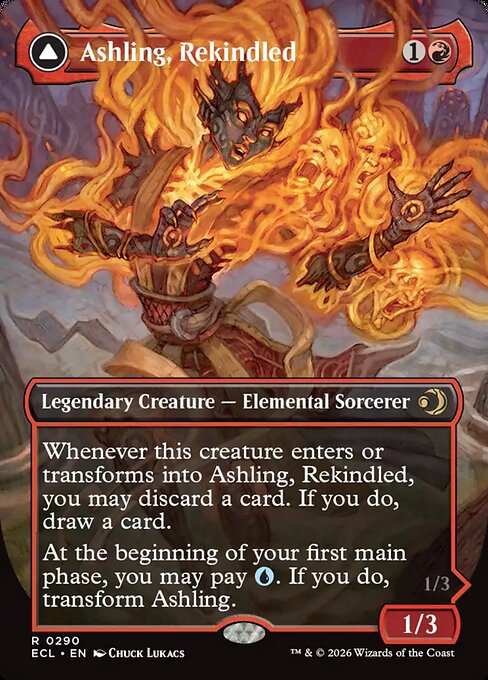 Ashling, Rekindled // Ashling, Rimebound XECL-290 Rare Excellent Englisch