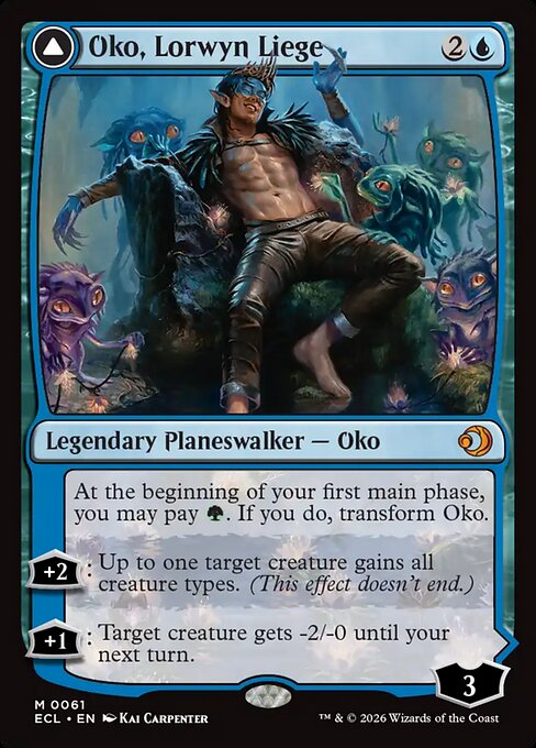 Oko, Lorwyn Liege // Oko, Shadowmoor Scion ECL-61 Mythic Near Mint Englisch Foil