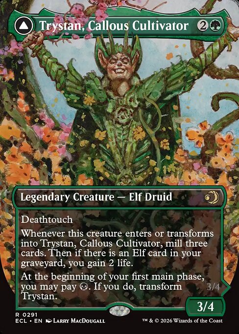 Trystan, Callous Cultivator // Trystan, Penitent Culler XECL-291 Rare Near Mint Englisch