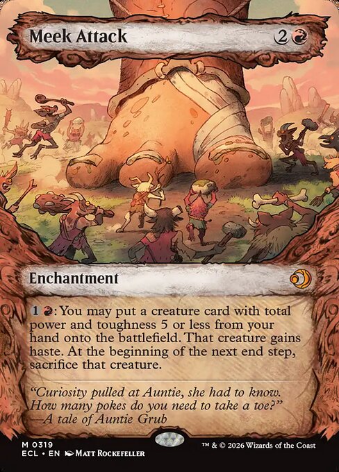 Meek Attack (V.1) XECL-319 Mythic Excellent Englisch Foil