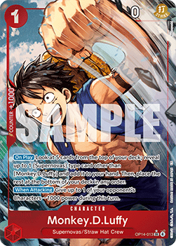 Monkey.D.Luffy (OP14-013) (V.2) OP14 Alternate Art Near Mint Englisch