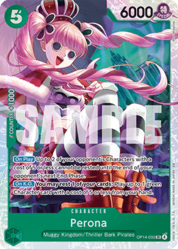 Perona (OP14-033) (V.1) OP14 Super Rare Light Played Englisch