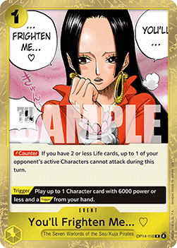 You'll Frighten Me... (OP14-118) (V.1) OP14 Rare Near Mint Englisch