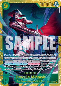 Dracule Mihawk (OP14-119) (V.1) OP14 Secret Rare Near Mint Englisch