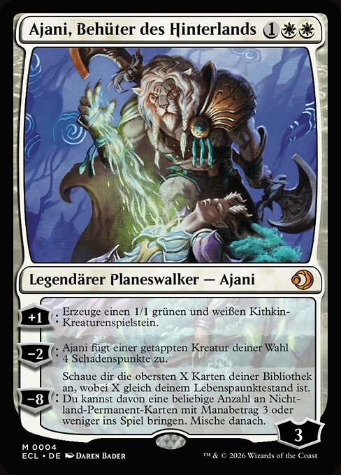 Ajani, Behüter des Hinterlands ECL-4 Mythic Near Mint Deutsch