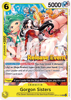 Gorgon Sisters (OP14-105) OP14P Uncommon Near Mint Englisch