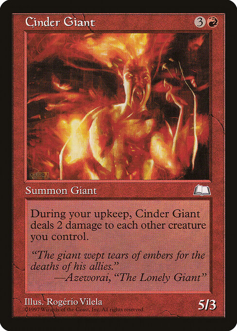 Cinder Giant WTH- Uncommon Light Played Englisch