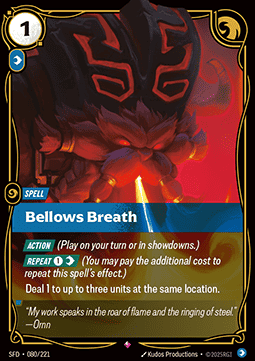 Bellows Breath SFD-080 Rare Good Englisch Foil