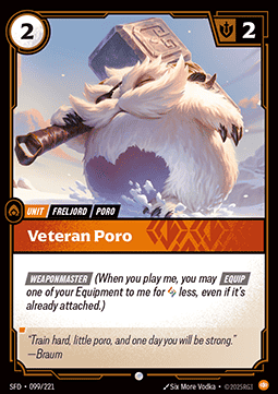 Veteran Poro SFD-099 Common Near Mint Englisch Foil