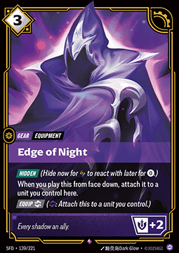 Edge of Night SFD-139 Rare Near Mint Englisch Foil