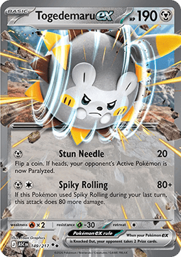 Togedemaru ex ASC-149 Double Rare Good Deutsch