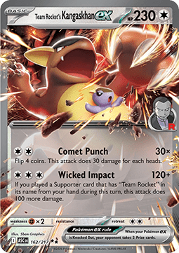 Team Rocket's Kangaskhan ex ASC-162 Double Rare Near Mint Englisch
