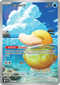 Psyduck ASC-226 Illustration Rare Near Mint Englisch