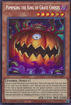 Pumpking, Gräbergeisterkönig (V.1) MZMU-001 Secret Rare Near Mint Deutsch 1. Auflage