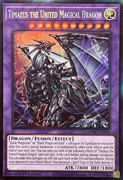 Timaeus der vereinte magische Drache (V.2) MZMU-012 Collectors Rare Near Mint Deutsch 1. Auflage