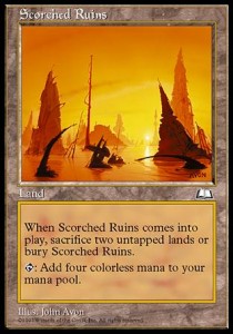 Scorched Ruins WTH- Rare Played Englisch