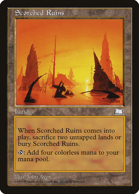 Scorched Ruins WTH- Rare Played Englisch