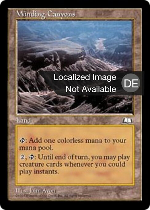 Schlängelnde Canyons WTH- Rare Played Deutsch