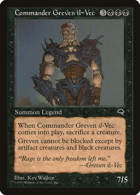 Commander Greven il-Vec TP- Rare Good Englisch