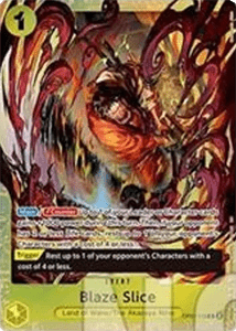 Blaze Slice (OP07-116) (V.1) UP Rare Near Mint Englisch