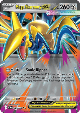 Mega Panzaeron ex POR-055 Double Rare Excellent Deutsch