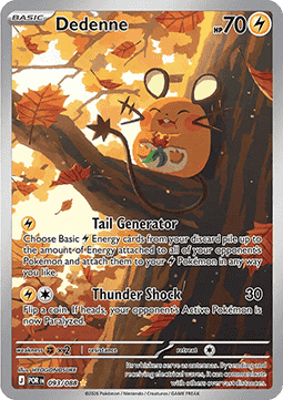 Dedenne POR-093 Illustration Rare Excellent Englisch