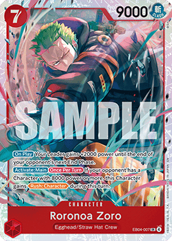 Roronoa Zoro (EB04-007) (V.1) OP15 Super Rare Excellent Englisch