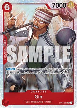 Gin (OP15-007) (V.1) OP15 Super Rare Near Mint Englisch