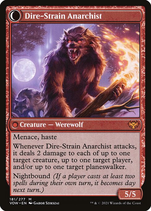 Volatile Arsonist // Dire-Strain Anarchist - Back Face