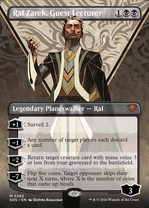 Ral Zarek, Guest Lecturer XSOS-282 Mythic Near Mint Englisch