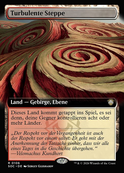 Turbulent Steppe XSOC-106 Rare Near Mint Deutsch