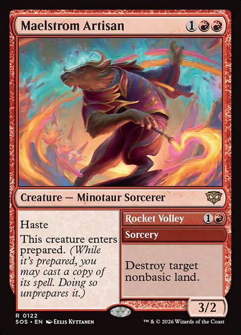 Maelstrom Artisan // Rocket Volley SOS-122 Rare Near Mint Englisch