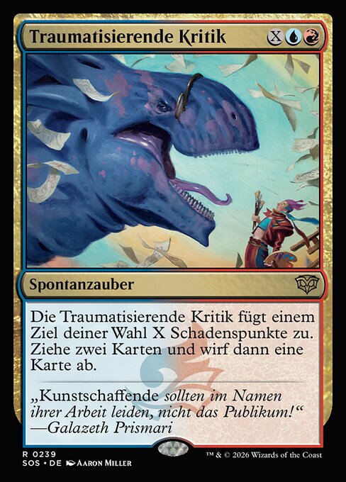 Traumatisierende Kritik SOS-239 Rare Near Mint Deutsch