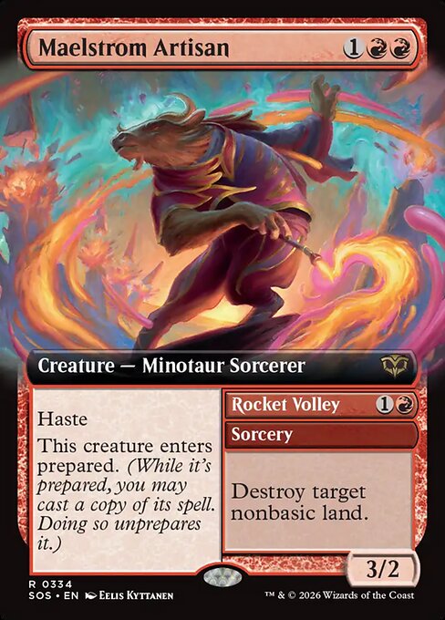 Maelstrom Artisan // Rocket Volley XSOS-334 Rare Near Mint Englisch Foil