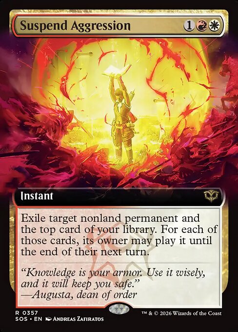Suspend Aggression XSOS-357 Rare Near Mint Englisch Foil